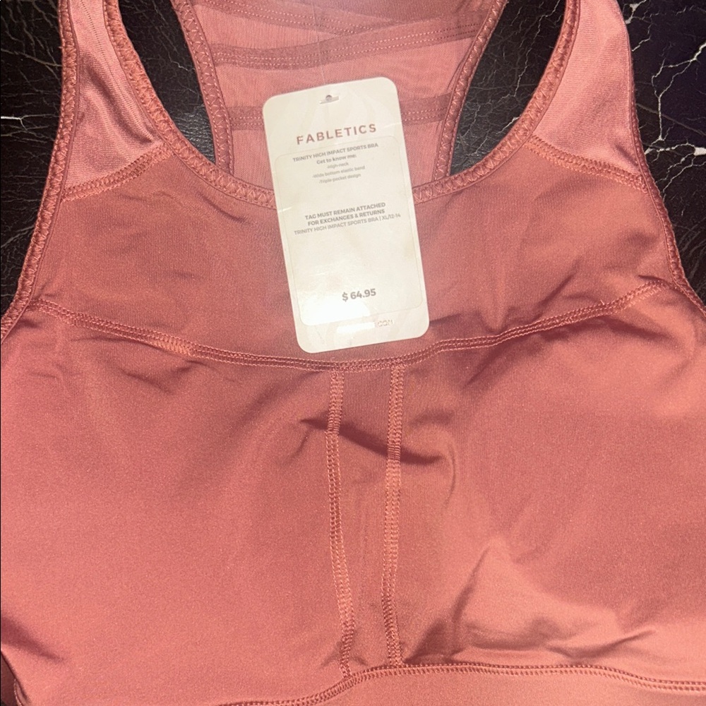 Fabletics Women's Rust Sports Bra